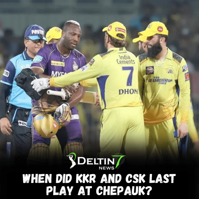 When did KKR and CSK last play