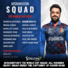Afghanistan's T20 World Cup Squad