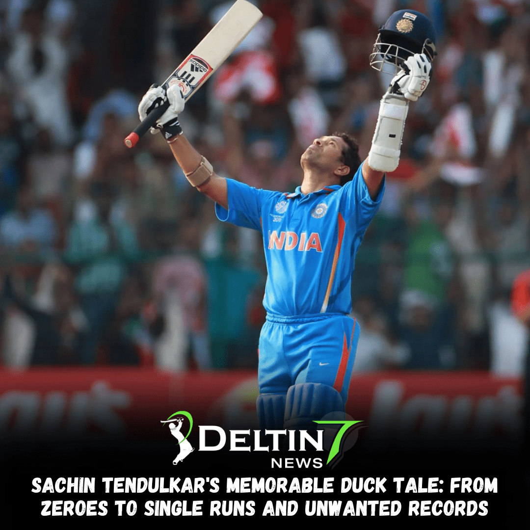 Sachin Tendulkar's Memorable Duck Tale