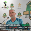 Resignation Shock Pakistan Cricket: Gillespie Leaves After Mixed Results Resignation Shock Pakistan Cricket