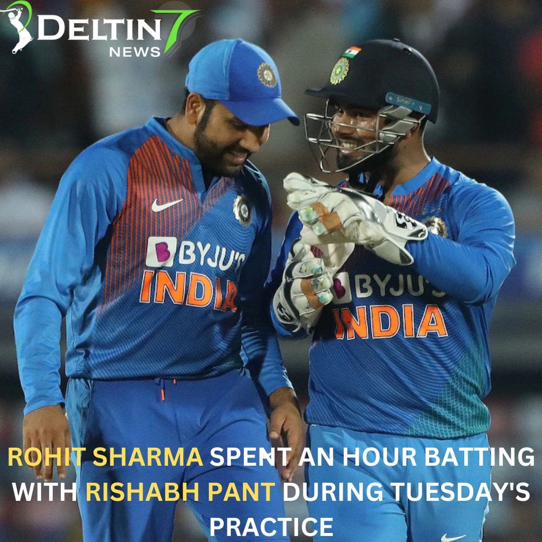 Rohit Sharma spent an hour batting