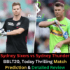 Sydney Sixers vs Sydney Thunder BBLT20